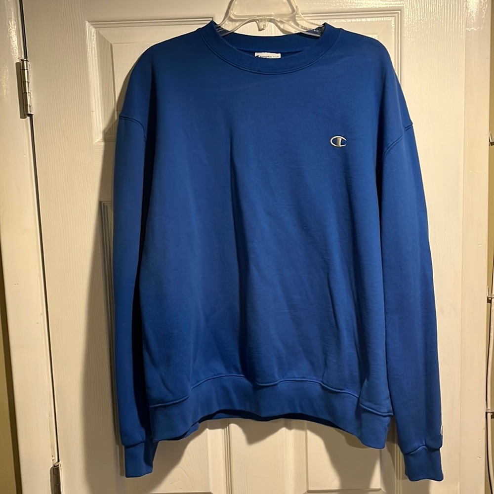Champion ECO Mens Sweatshirt sz XL royal blue EUC